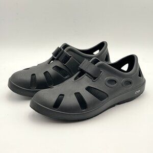 OOFOS OOcando Recovery Fisherman Sandals Shoes Black Comfort M13/W15